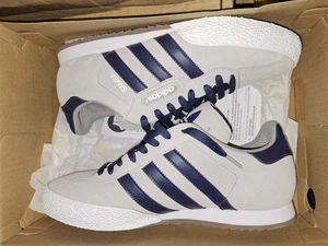 Adidas SAMBA SUPER UK9 BRAND NEW GREY/NAVY FROM 2011 - Picture 1 of 6