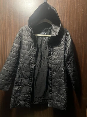 Chaqueta acolchada Lands' End mediana 10-12 negra ajustable ligera Foto 1 de 4