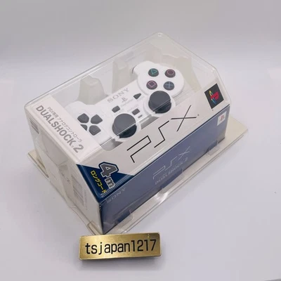 Manette PSX officielle SONY DESR-10 DUALSHOCK 2 câble long 4m blanc neuve - Photo 1/4