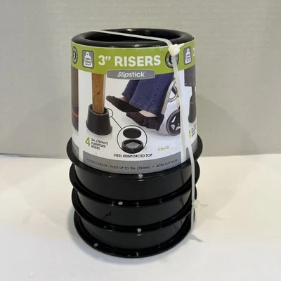 Elevadores de cama/elevadores de muebles CB672 Premium de 3 pulgadas con soporte reforzado de acero... Foto 1 de 4