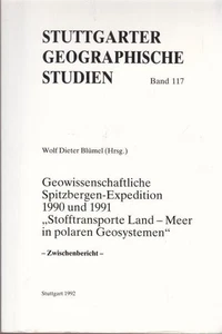 Geowissenschaftliche Spitzbergen-Expedition 1990 und 1991. "Stofftransporte Land - Imagen 1 de 1