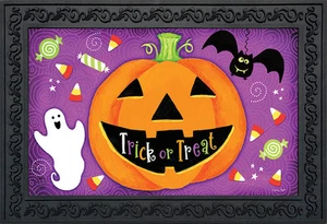 Briarwood Lane Halloween Treats Jack O'lantern Doormat - Picture 1 of 4
