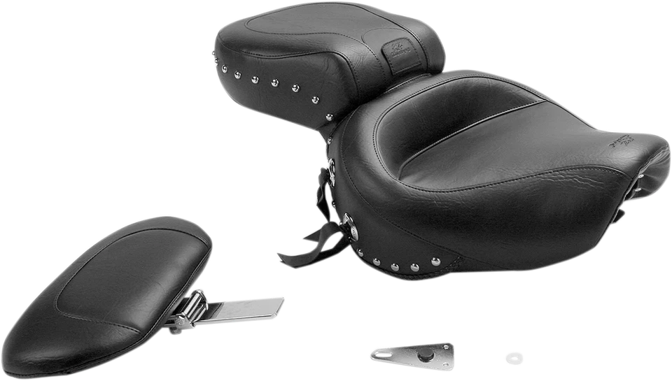 Asiento de turismo ancho Mustang 79237 con respaldo de conductor 87-97 Honda VT1100C Shadow Foto 1 de 1