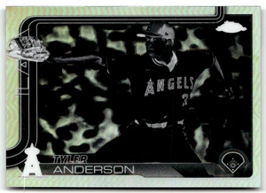 2025 Topps Chrome MLB Baseball No. 227 Tyler Anderson Negative Refractor - Bild 1 von 2