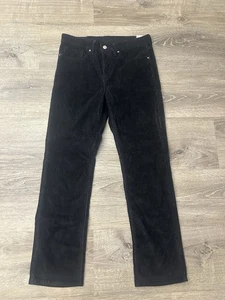 Levis Corduroy Pants Mens 30x30 Black Slim Taper Levi Strauss Casual NEW - Picture 1 of 8
