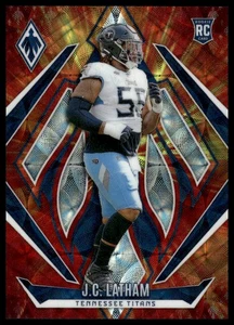 2024 Panini Phoenix #184 J.C. Latham RC FireBurst #/350 Tennessee Titans - Picture 1 of 2