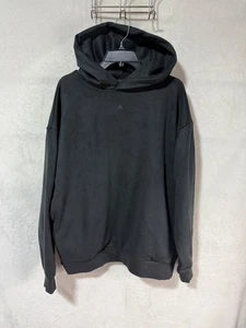 Adidas Basketball Suede Black Pullover Hoodie IN7705 Size L *NWT - Picture 1 of 10