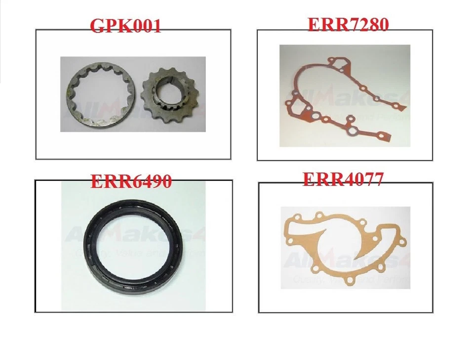 Kit de engranajes de reparación de bomba de aceite Land Rover Discovery Range Classic P38 con juntas nuevo Foto 1 de 2