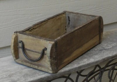 NEW with Antique Look BRICK MOLD WOOD BOX  Primitive Style Re-Purposed Wood - Image 1 of 4