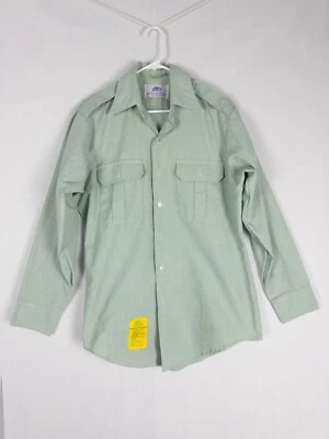 Camisa Militar Colección DSCP Para Hombre L Verde Claro Abotonada AG-415 Bolsillos Foto 1 de 4