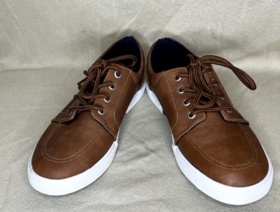 Nautica ZBEI Nautica Boys Youth Brown Loafers Boat Deck Shoes Size 3 - Image 1 of 4