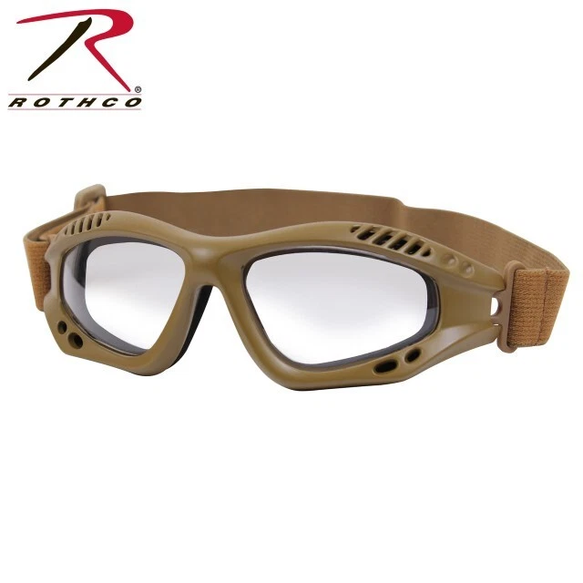 Gafas tácticas con clasificación Rothco ANSI - marrón coyote/transparentes Foto 1 de 1