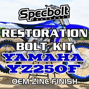06 YZ250F Restoration Bolt Kit For Yamaha YZ250F 2006 Specbolt OEM Zinc Finish - Picture 1 of 10