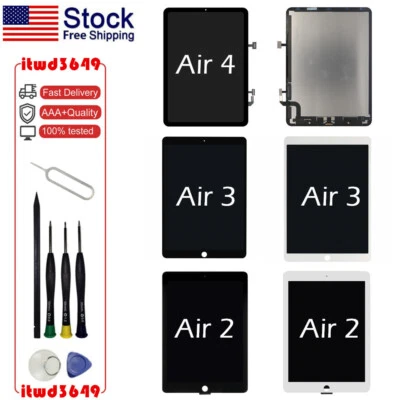 Сменный ЖК-дисплей сенсорный экран дигитайзер в сборе для iPad Air 5 4/3/2 США - Изображение 1 из 4
