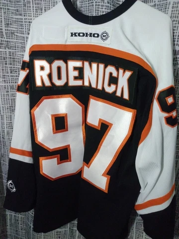 Jeremy Roenick KOHO! PHILADELPHIA FLYERS Black Jersey Size XL ALL SEWN Cover