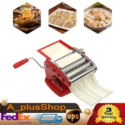 Pasta Maker & Roller Machine Noodle Spaghetti&Fettuccine Maker Health 2.36in New - Image 1 of 4