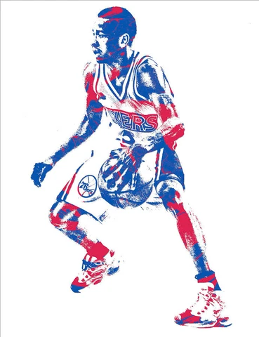 NBA PHILADELPHIA 76ERS ALLEN IVERSON BASKETBALL DECOR FRIDGE MAGNET #7 Cover