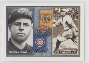 2002 Fleer Fall Classic Rival Factions Retail Mordecai Brown Honus Wagner HOF