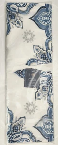 Pottery Barn Hanukkah Medallion Table Runner 18" x 108" Blue Multicolor - Picture 1 of 2