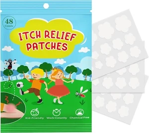 Itch Relief Patches 48 Counts, Natural Bug Bite Patches for Kids, Instantly Redu - Picture 1 of 6
