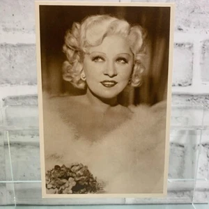 Vintage 1983 Mae West Postcard 4x6 American Postcard Sepia Tones - Picture 1 of 2