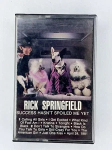 Rick Springfield Success Hasn't Spoiled Me Yet VTG Original 1982 Cassette Tape - Picture 1 of 3