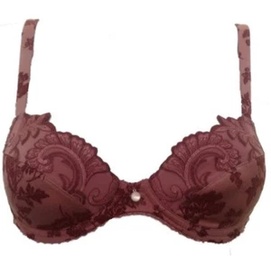 Sujetador Felina Conturelle Rosa Profundo y Borgoña Reino Unido 32A Sexy con Aros FR 85A EU 70A - Imagen 1 de 2
