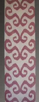 11 Yard HAND MADE UZBEK Natural SILK IKAT ADRAS FABRIC #7393 - Image 1 of 3