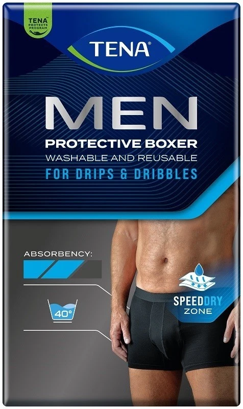 NOVITA' TENA MEN PROTECTIVE BOXER LAVABILE E RIUTILIZZABILE TAGLIA M,L,XL - Immagine 1 di 1