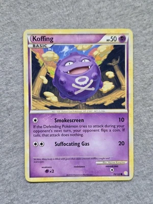 Pokémon TCG Koffing Heartgold & Soulsilver 70/123 Regular Common - Image 1 of 2