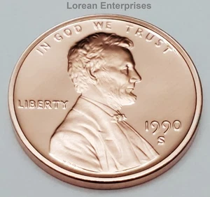 1990 S Lincoln Memorial Penny ✼PROOF✼ - Picture 1 of 2