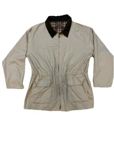 Abrigo de campo de colección de marca ropa deportiva años 90 para hombre 2XL cuello de pana forro a cuadros - Imagen 1 de 8