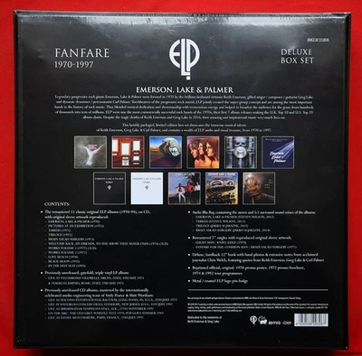 EMERSON, LAKE & PALMER - FANFARE  1970 - 1997 BOX SET DELUXE LTD 50th ANNIVERSAR - Bild 1 von 3