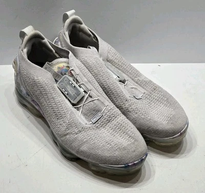 Nike Air Vapormax Flyknit 2020 FK Summit White Grey CJ6740-100 Men's 10.5 - Image 1 of 4