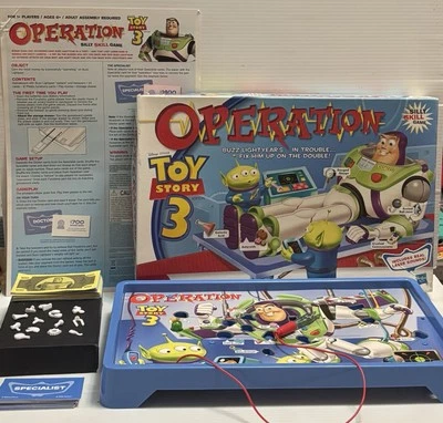 Juego TOY STORY 3 OPERACIÓN Hasbro Disney Pixar Edad 6+ Casi Completo Probado Funciona Foto 1 de 4