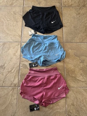 3 PARES NIKE PRO DRI-FIT PANTALONES CORTOS DE RUNNING CON BOLSILLO MUJER TALLA L Foto 1 de 2
