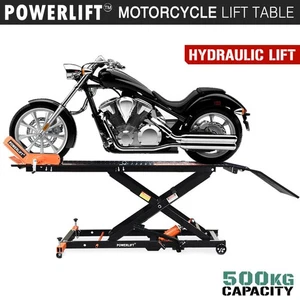 Motorcycle Lift Table Hydraulic 500kg Bike Jack Stand Hoist - Picture 1 of 15