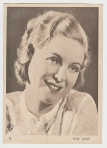 Jean Muir 1930s Aguila grande carta stock cartaceo collezione #61 stella del cinema - Foto 1 di 2