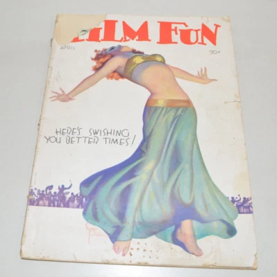 Vintage 1932 FILM FUN Magazine Enoch Bolles Cover Pinup GGA Antique Foto 1 de 4