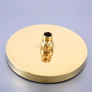 Luxury Gold Polished Brass Bath Water Saving Round Top Rain Shower Head 8sh265 - Picture 1 of 7