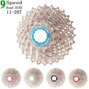 Ultralight Road Bike Freewheel 9 Speed 11-28T Bicycle Sprockets Bike Cassette - Picture 1 of 14