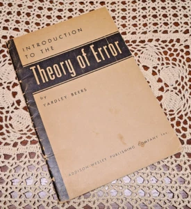 Vtg "Introduction to the Theory of Error" by Yardley Beers Addison-Wesley 1953 - Picture 1 of 7