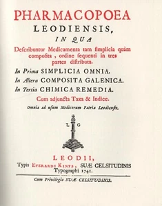 Pharmacopoea Leodiensis 1741 / Faksimile 1975 - Bild 1 von 6