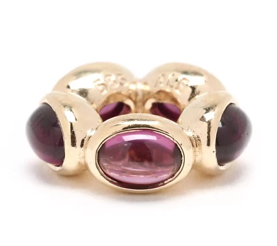 Espaciador cabujón rodolita oro 14K Pandora retirado 100 % auténtico - 750802RHL Foto 1 de 4