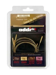 Addi Knitting Click Kordeln Verbinder Bambus & Olivenholz 3er Set & 1 Verbinder - Bild 1 von 3