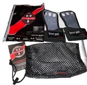 FIT VIKINGS Palm Protector Gloves Gymnastic Hand Grips Crossfit Bodybuilding NEW - Picture 1 of 24