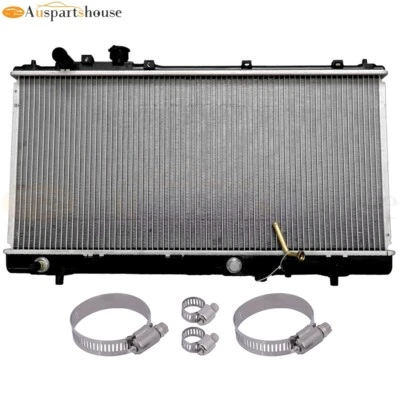 Radiator with Oil Hose Clamps Kit For 1999-03 Mazda Protege Protege5 2.0L CU2303 - Image 1 of 4