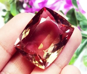 Brazilian Color changing Quartz 61.35 Ct Certified Loose Gemstone With Free Gift - Picture 1 of 8