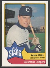 Kevin Maas 1989 Triple A All-Stars CMC #24 Columbus Clippers New York Yankees