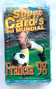 1998 ER World Cup FRANCE 98 - BOX (35 SEALED PACK) Cards Maradona Zidane Ronaldo - Picture 1 of 3